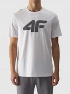 Koszulki męskie - 4F koszulka męska sportowa t-shirt bawełniany M1844 - miniaturka - grafika 1