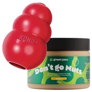 Zabawki dla psów - KONG Classic L + Green Paw Don’t go Nuts 350g - Masło orzechowe z CBD dla psów (Human Grade) - miniaturka - grafika 1