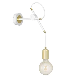Kinkiet GEOMET K1 WHITE 1xE27 - biały - Lampy ścienne - miniaturka - grafika 1