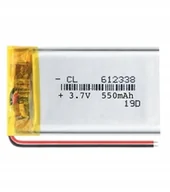 Ładowarki i akumulatory - Akumulator Li-Poly 550Mah 3.7V 612338 - miniaturka - grafika 1