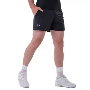 Spodnie sportowe męskie - Męskie szorty funkcyjne Activewear Nebbia „Airy“ 317, Czarny, XL - grafika 1