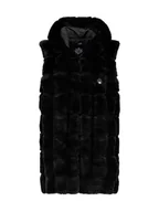 Kamizelki damskie - Geographical Norway Kamizelka polarowa "Uphemere" w kolorze czarnym - miniaturka - grafika 1