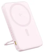 Powerbanki - Baseus PicoGo Qi2 5000mAh 20W różowy - miniaturka - grafika 1