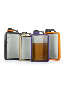 Płaska butelka piersiówka GSI Outdoors Boulder 10 Flask - graphite - Kuchnia turystyczne i akcesoria - miniaturka - grafika 4
