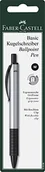 Długopisy - Faber-Castell 143498 Basic M długopis srebrny, 1 sztuka, w opakowaniu typu blister - miniaturka - grafika 1