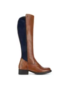 Kozaki damskie - Rieker Kozaki Z9591-23 Brązowy - miniaturka - grafika 1