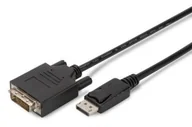 Kable komputerowe i do monitorów - Assmann ASM Kabel Displayport 1.1a z zatrzaskiem Typ DP/DVI-D (24+1) M/M czarny 5m AK-340301-050-S - miniaturka - grafika 1