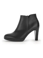 Botki damskie - Gabor Skórzane kozaki w kolorze czarnym - miniaturka - grafika 1