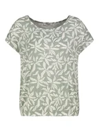 Koszulki i topy damskie - Sublevel Koszulka w kolorze miętowo-białym - miniaturka - grafika 1