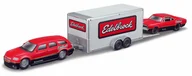 Kolekcjonerskie modele pojazdów - Maisto, model kolekcjonerski 11404 2006 Dodge Magnum R/T + Car Trailer + 1969 Dodge Charger R/T, 1:64 - miniaturka - grafika 1