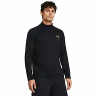 Bluzy sportowe męskie - Męska bluza treningowa nierozpinana bez kaptura Under Armour UA Tech 2.0 1/2 Zip - czarna - UNDER ARMOUR - miniaturka - grafika 1