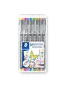 Kontrola dostępu - Staedtler Fineliner pigment lin. 0.3mm 6 col. - miniaturka - grafika 1