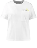 Koszulki i topy damskie - Taifun T-shirt damski, Biały wzór., 34 PL - miniaturka - grafika 1