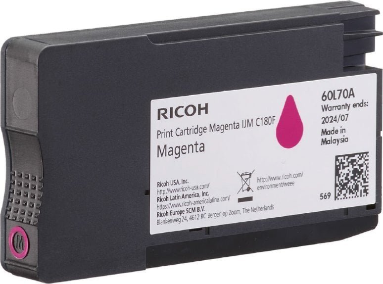 Tusz Ricoh Ricoh Ink 408519 / C180M Magenta