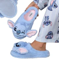 Kapcie damskie - DISNEY Stitch ANTYPOŚLIZGOWE damskie papcie domowe 3D, CIEPŁE, MIĘKKIE, FUTRZASTE kapcie do domu 38-39 EU - miniaturka - grafika 1