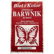 Farby i media malarskie - czakos Barwnik do tkanin "Motyl", bordowy, Biel i Kolor, 10 g CZ-BT-082 - miniaturka - grafika 1