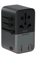 Ładowarki do telefonów - Ładowarka turystyczna AUKEY PA-TA09A GaN 100W USB - miniaturka - grafika 1