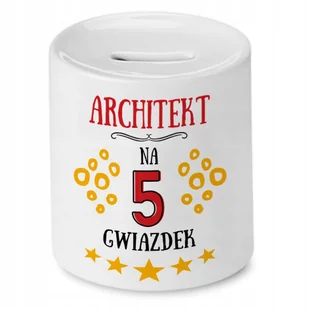 Dla Architekta Skarbonka na Urodziny na Prezent z Nadrukiem ze Zdjęciem + Opakowanie na prezent (wzór 03) - Skarbonki - miniaturka - grafika 1