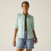 Koszule damskie - Regatta Koszula damska z rękawem 3/4 Keralin Zielony, Rozmiar: 44 - miniaturka - grafika 1