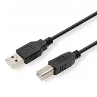 Kable USB - Logo Kabel USB 2.0 USB A M USB B M 5m szary Logo blistr KU050AB2QL - miniaturka - grafika 1