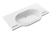 Umywalki - Hewi Washbasin Umywalka dla niepełnosprawnych z blatem i uchwytami 100x55 cm biała 950.11.400 - odbiór osobisty: Kraków, Warszawa, 29-Innych-Miast - miniaturka - grafika 1