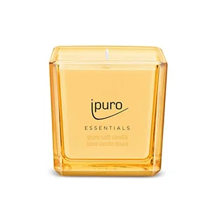 ipuro - Dekoracyjna świeca zapachowa Ipuro Soft Vanilla – minimalistyczne i purystyczne świece zapachowe w szkle – intensywne świece zapachowe z delikatnej wanilii Madagaskaru – stylowa świeca 125 g - Świece - miniaturka - grafika 1