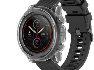 Etui silikonowe nakładka Alogy case do Xiaomi Amazfit Stratos 3 Przezroczyste - Etui i futerały do telefonów - miniaturka - grafika 1