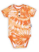 Body dla niemowląt - Niemowlęce bawełniane body na krótki rękaw pomarańczowe Nicol,r.74 - miniaturka - grafika 1