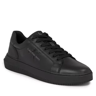 Sneakersy Calvin Klein Jeans Chunky Cupsole Mono Lth YM0YM00681 Triple Black 0GT - Półbuty męskie - miniaturka - grafika 1