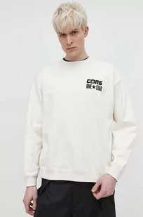 Converse bluza męska kolor beżowy z aplikacją - Bluzy męskie - miniaturka - grafika 1