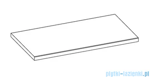 Elita blat 91x49cm marmur biały calacatta 167474 - Meble łazienkowe - miniaturka - grafika 1