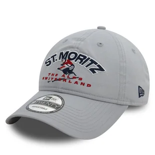 Czapka z daszkiem New Era Washed St. Moritz Ski 9TWENTY 60580868 Szary - Czapki damskie - miniaturka - grafika 1