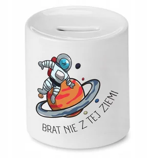 SKARBONKA DLA BRATA NIE Z TEJ ZIEMI PREZENT z Nadrukiem ze Zdjęciem + Opakowanie na prezent (wzór 01) - Skarbonki SKARBONKA DLA BRATA NIE Z TEJ ZIEMI PREZENT z Nadrukiem ze Zdjęciem + Opakowanie na prezent (wzór 01) - Skarbonki - miniaturka - grafika 1