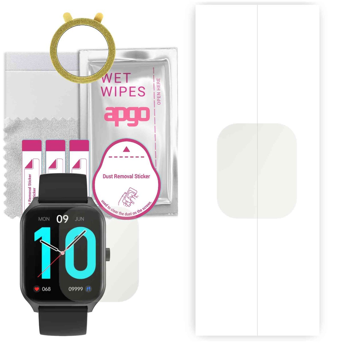 1x Folia hydrożelowa MATOWA do Colmi P60 - apgo Smartwatch Hydrogel MATTE Protection Ochrona na ekran smartwatcha