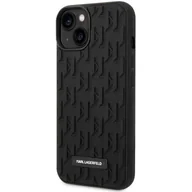 Etui i futerały do telefonów - Etui KARL LAGERFELD 3D Monogram do Apple iPhone 14 Plus Czarny - miniaturka - grafika 1