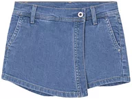 Spodenki damskie - Pepe Jeans Tammy Jr szorty Dziewczyny i Dziewczyny, Niebieski (Denim), 6 lat - miniaturka - grafika 1