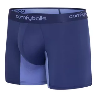 COMFYBALLS Bokserki do biegania LONG PERFORMANCE Ocean Blue - Bielizna sportowa męska - miniaturka - grafika 2