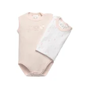 Body dla niemowląt - Body dziecięce w dwupaku, wielokolorowy, rozmiar 50 - miniaturka - grafika 1