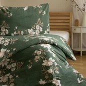 Pościel - Jerry Fabrics Pościel z krepy Disa zielona, 140 x 200 cm, 70 x 90 cm - miniaturka - grafika 1