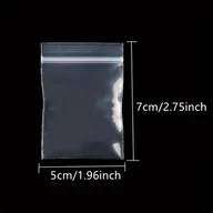 Inne - TEMU 500-Pack PVC Wielokrotnego Użytku Przezroczystych Torbek Na Biżuterię, Samoszczelnego Zamka Błyskawicznego, Przeciwstarzeniowe, W Zróżnicowanych - miniaturka - grafika 1