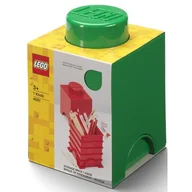 Pojemniki na zabawki - Lego Pojemnik 1 Zielony 40011734 PLASTTEAM 40011734 - miniaturka - grafika 1