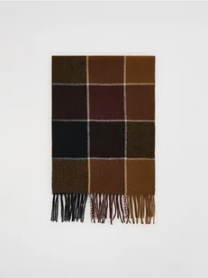 Reserved - Szalik z wełną - beżowy - Apaszki i szaliki damskie - miniaturka - grafika 1