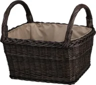 Pojemniki na zabawki - WickerPL DUŻY KOSZ NA ZABAWKI Z WIKLINY POJEMNY KOSZ WIKLINOWY NA DREWNO Z OBSZYCIEM 62X46 H 31/52 CM - miniaturka - grafika 1
