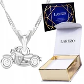 Łańcuszki - Naszyjnik srebrny łańcuszek z Motorem Motocykl Motor Harley SREBRO 925 - miniaturka - grafika 1