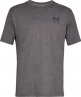 Koszulki męskie - Under Armour Koszulka męska Sportstyle Left Chest Tee szara r. S 1326799-019 - miniaturka - grafika 1