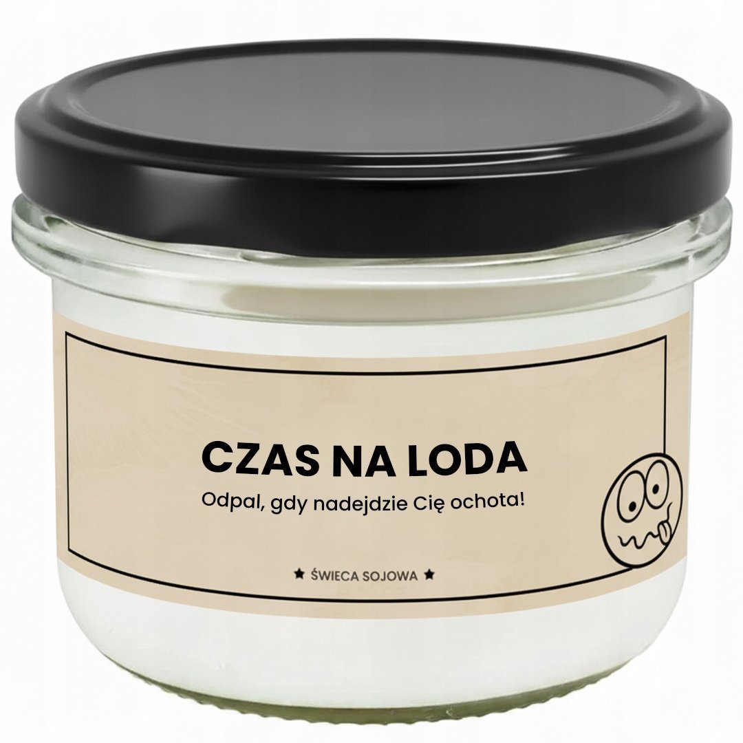 ŚWIECA ZAPACHOWA SOJOWA 150 ml ze śmiesznym zabawnym nadrukiem PREZENT UPOMINEK na każdą okazję dla faceta taty mamy męża chłopaka mężczyzny kobiety..