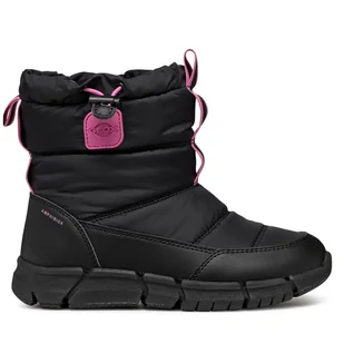 Śniegowce Geox J Flexyper Girl B Ab J46APB 0FU54 C9B8L S Czarny - Buty dla dziewczynek - miniaturka - grafika 1