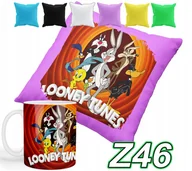 Gadżety dla niej i dla niego - ZESTAW KUBEK + POSZEWKA Z NADRUKIEM KRÓLI BUGS KACZOR DUFFY + IMIĘ - miniaturka - grafika 1