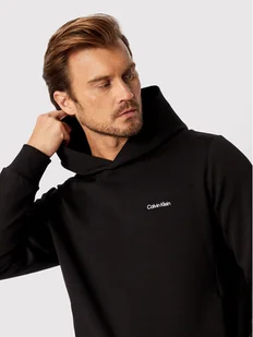 Calvin Klein Bluza Micro Logo K10K109927 Czarny Relaxed Fit - Bluzy męskie - miniaturka - grafika 1