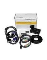 Przełączniki KVM - 2 PORT USB KVM SWITCH W/ AUDIO StarTech.com 2 Port USB KVM Switch Kit mit Audio und Kabeln - 2-fach USB VGA Desktop Umschalter inkl. Kabel - miniaturka - grafika 1